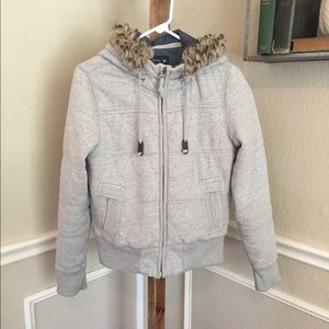 America Eagle fur hood winter jacket